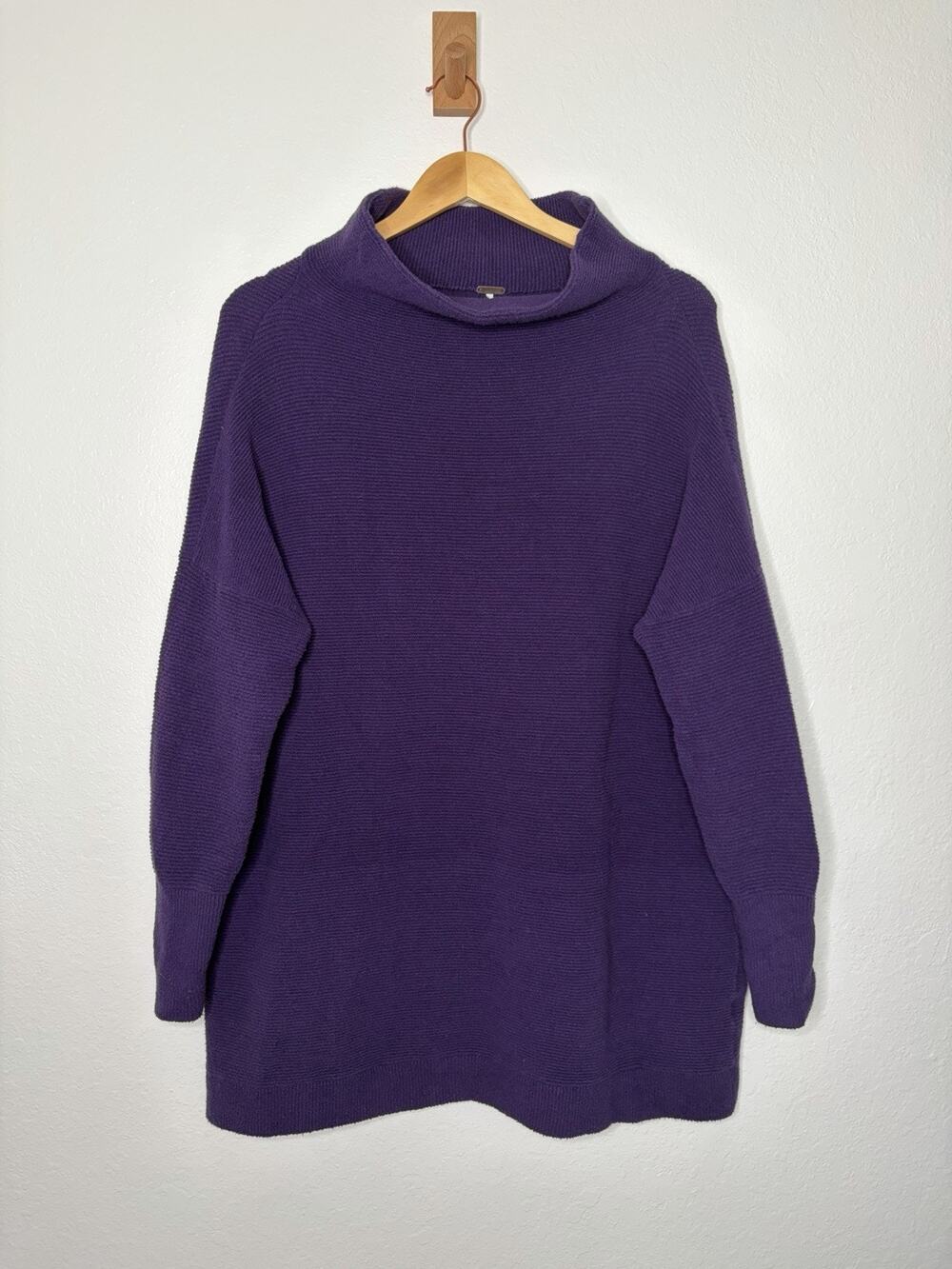Free People Ottoman Slouchy Tunic Oversized Sweater Size Large Boho Chic